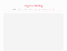 Tablet Screenshot of mydeardarling.com